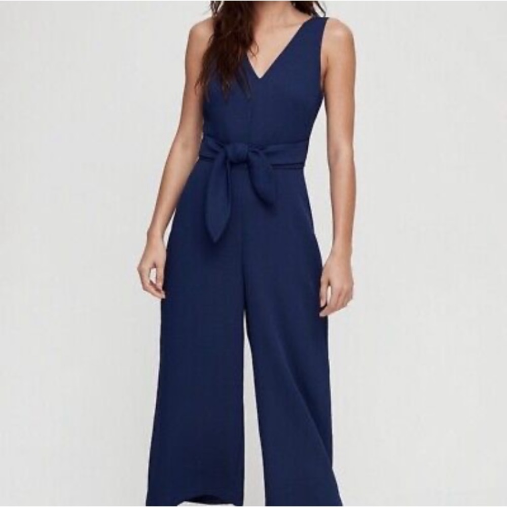 Aritzia jumpsuit Écoulement open back v neck